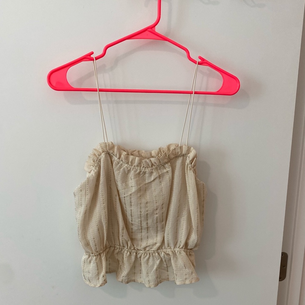 Moon River peplum crop top